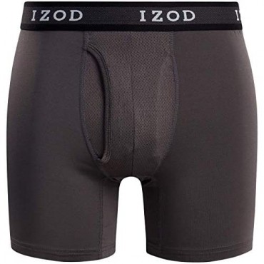 IZOD Men's Performance Underwear - Athletic Boxer Briefs (10 Pack)