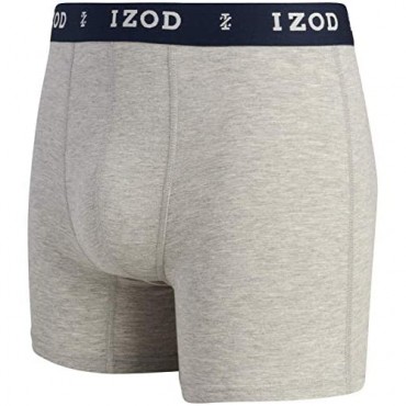 IZOD Men's Stretch Boxer Briefs Underwear 3-Pack