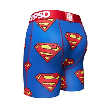 PSD Underwear Men's Stretch Wide Band Boxer Brief Underwear Bottom - DC Comics