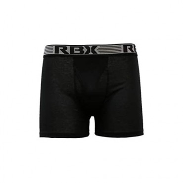 RBX Active Men's Basic Everyday Essentials Cotton Boxer Brief Set 4-Pack