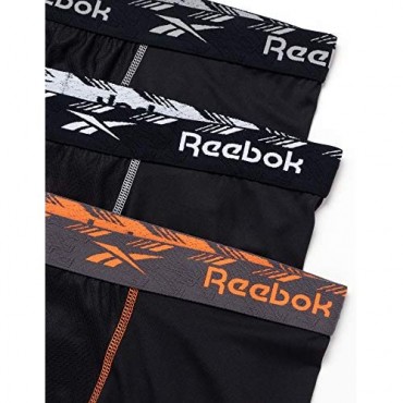 Reebok Men's Big and Tall Cooling Athletic Performance Boxer Briefs (3 Pack)