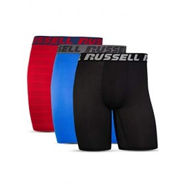 Russell Athletic Men's Coolforce 360 Ventilation Performance Boxer Briefs (3 Pack)