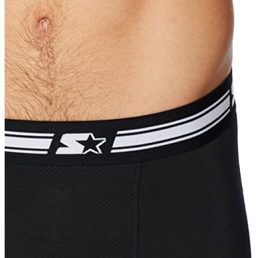 Starter Men's 9 Light-Compression Athletic Boxer Brief with Optional Cup Pocket Exclusive
