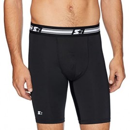 Starter Men's 9" Light-Compression Athletic Boxer Brief with Optional Cup Pocket   Exclusive