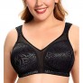 JOATEAY Women's Minimizer Comfort Full Coverage Large Bust Non-Padded Wirefree Plus Size Bra 36B-48G