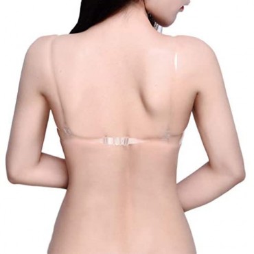 YOcheerful Women Lingeries Transparent Clear Bras Invisible Strap Plastic Bra Disposable Underwear Bra