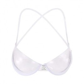 YOcheerful Women Lingeries Transparent Clear Bras Invisible Strap Plastic Bra Disposable Underwear Bra