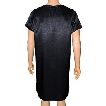 Mens Satin Night Shirt/Mens Night Shirt/Mens Nightgown