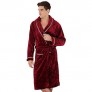 Borje Men's Fleece Robe  Shawl Collar Bathrobe - Unisex