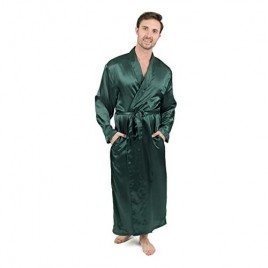 Leveret Mens Satin Robe Christmas Robe (Size Small-XXX-Large)