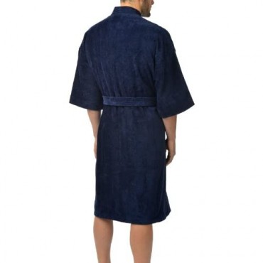 Majestic International Men's Terry Velour Kimono Robe