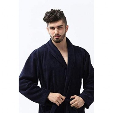 Pembrook Men’s Robe - Soft Fleece – Kimono Hotel Spa Bathrobe - Adults Men Boys