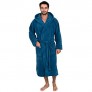 TowelSelections Men's Robe  Plush Fleece Hooded Spa Bathrobe