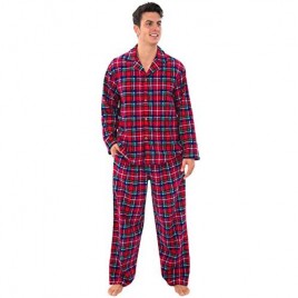 Alexander Del Rossa His and Hers Lightweight Flannel Pajamas  Long Button Down Cotton Pj Set