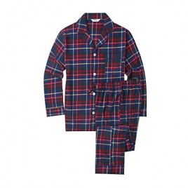 Flannel People Mens 100% Cotton Flannel Pajama Set with Pant Pockets & Drawstring