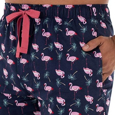 Izod Men's Relaxed Fit Cotton Printed Poplin Drawstring Sleep Pant
