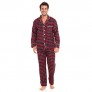 Khombu Flannel Cotton Yarn Plaid Mens Pajama Set  Soft PJ Pants & Shirt