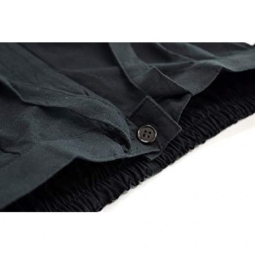 [Made in Japan] Men's Tsumugi Samue 100% Cotton Smooth Texture Ninja Pajamas