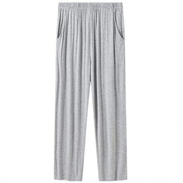 MoFiz Men's Pajama Sleep Sets Pajama Pant Comfortable Sleepwear PJs V-Neck Loungewear Long Pajama Pants &Tops