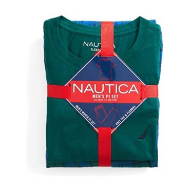 Nautica Men's Flannel Pant Pajama Set