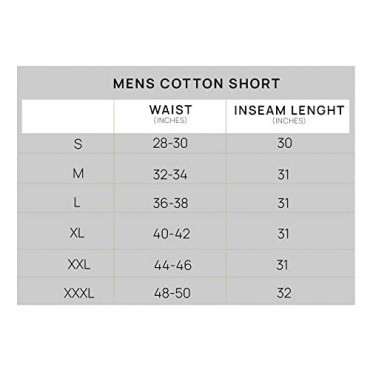 Real Essentials 3 Pack:Men’s 100% Cotton Ultra-Soft Knit Sleep Shorts & Lounge Wear