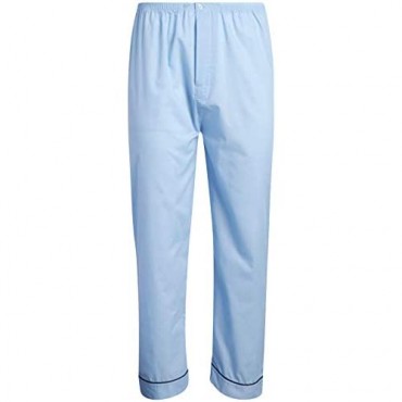 Ten West Apparel Men’s Pajamas Set - Long Sleeve Button Down Sleep Shirt and Pajama Bottoms Sleepwear Set