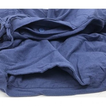 Andrew Scott Men's 3 Pack Soft & Light Cotton Drawstring Yoga Lounge & Sleep Jam Shorts/Jersey Shorts with Pockets