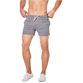 ASLIMAN Men's Pajama Shorts Sweat Gym Workout Running Athletic Short Pants