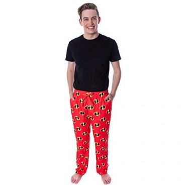 Disney Men's The Incredibles Original Logo Loungewear Sleep Pajama Pants
