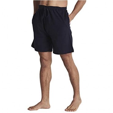HOFISH Men's Lounge Pajama Shorts Comfy Sleepwear Bottom Shorts Underwear Home Casual Shorts Sleepwear 2 Pack with Pocket