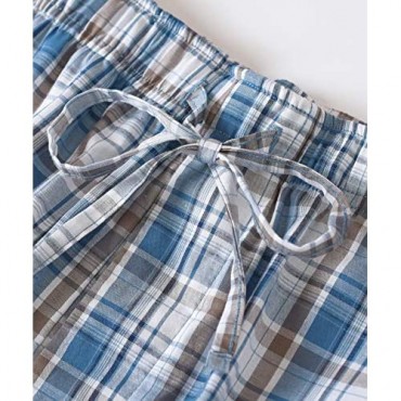 Latuza Men's Cotton Lounge Pajama Sleep Shorts with Pockets