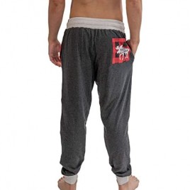 Lazy One Men's Jogger Sweatpants Cozy Warm Pockets