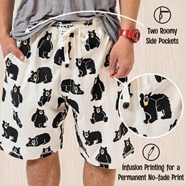 Lazy One Pajama Shorts for Men Men's Separate Bottoms Cotton Loungewear
