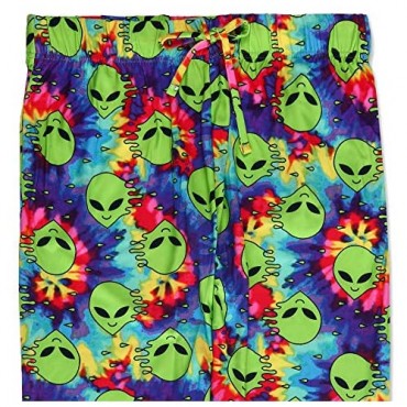 Mad Engine Men's Tie Dyed Aliens Jogger Style Sleep Lounge Pants Pajama Bottoms