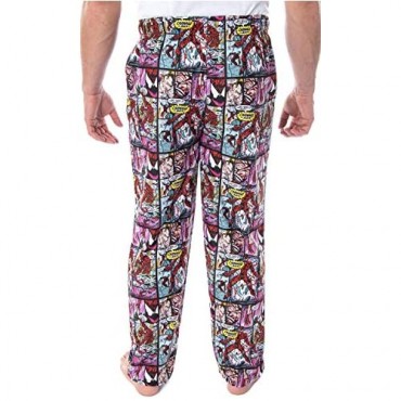 Marvel Men's Carnage Comic Book Allover Detailed Design Sleep Lounge Pajama Pants