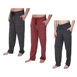 Men's Jersey Knit Pajama Pants Long Lounge Pants Available in Plus Size