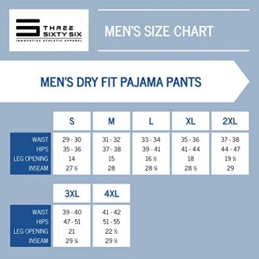 Performance Dry Fit Pajama Pants for Men - Stretch Lounge Pjs with Pockets Tapered Fit