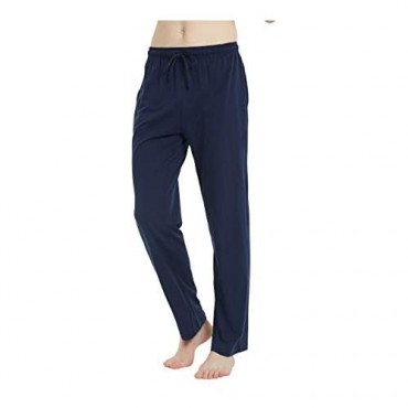 U2SKIIN Mens Cotton Pajama Pants Lightweight Lounge Pant with Pockets Soft Sleep Pj Bottoms for Men