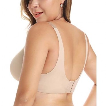 Exclare Womens Seamless Full Coverage Underwire Comfort Support Lightly Padded Maternity Nursing Bra