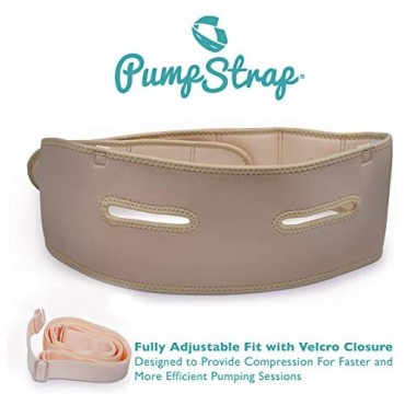 Pump Strap Handsfree Strapless Pumping Bra for Breastfeeding Women Easy Size-Adjustable Pumping Bra - Plus Size (DD/K) Beige