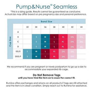 Seamless Pump&Nurse Hands-Free Pumping and Nursing Bra Small to Plus Size