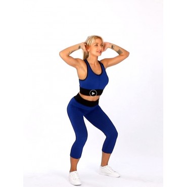 C Crush Women’s 3pk Textured High Waist Butt Lift Fitness TikTok Leggings Or Bra Set
