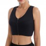 choolley Women's High Impact Sports Bra Zip Front Closure Workout Tank Tops