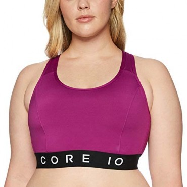 Core 10 Women's Medium Support Compression Sports Bra-No Removable Cups