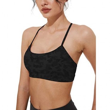 Mipaws Women's Light Support Y-Racerback Sports Bra with Removable Cups