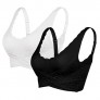 Vertvie Women's Sports Bra Cross Front Side Buckle Lace Push Up Medium Impact Bra for Yoga Running Workout