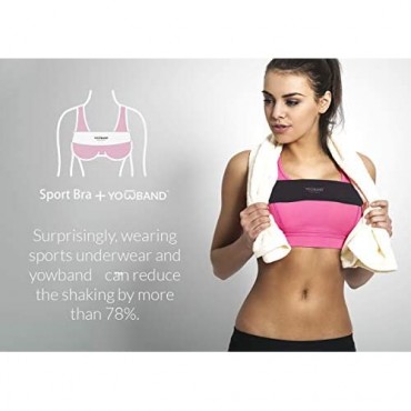 YOWBAND No-Bounce High-Impact Adjustable Breast Support Band-Extra Sports Bra Alternative