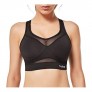 Yvette Sports Bra for Women - High Impact Padded Workout Breathable Bras Sexy Mesh Design