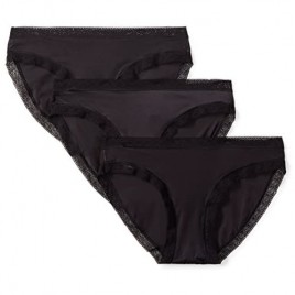  Brand - Mae Women's Smooth Microfiber Bikini Underwear  3-Pack