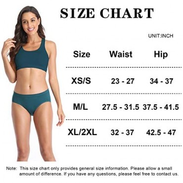 CULAYII Women's Underwear Hi-Cut Breathable Stretch Panties Soft Summer Hipster Underwear for Women